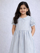 Oxford Blue Stripe Family Combo Daughter