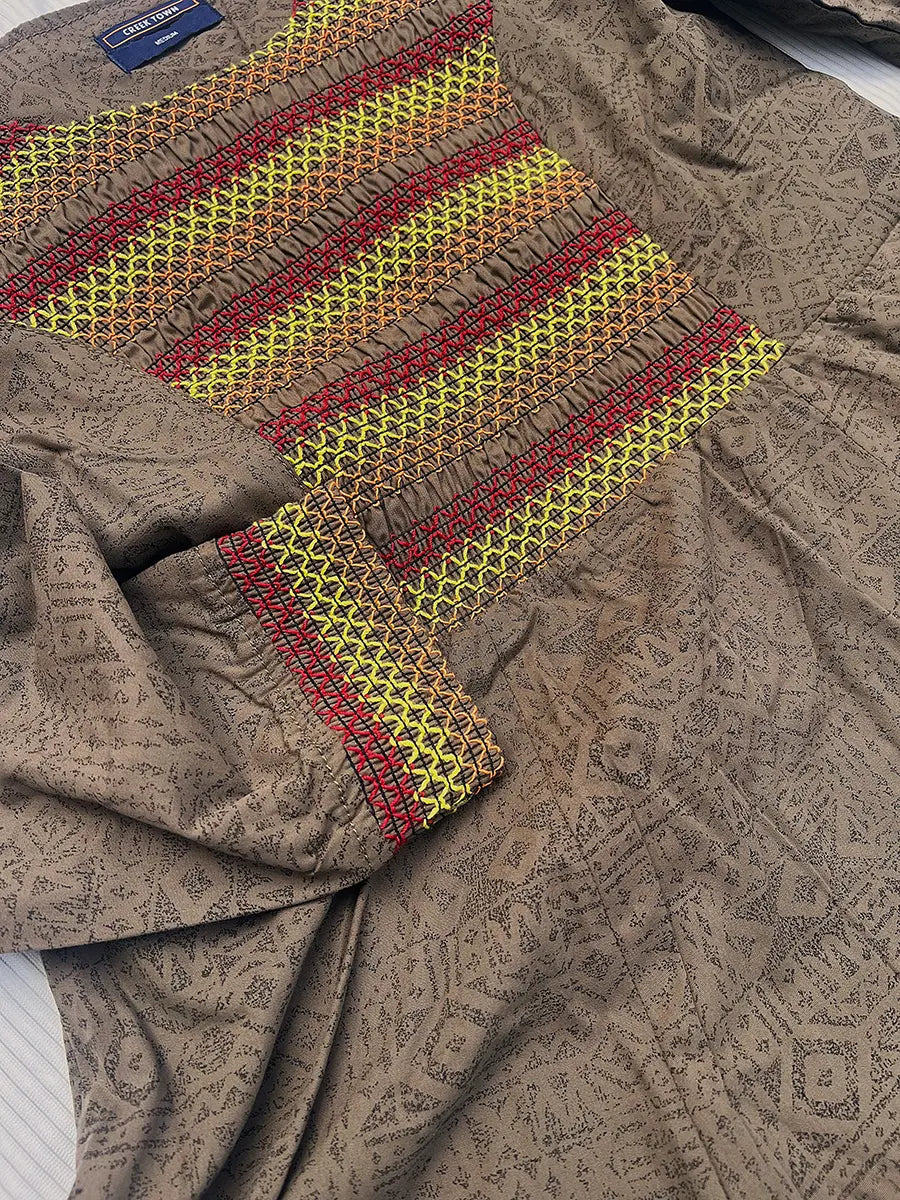 Dark brown Tribal Inspired Print - Couple Combo