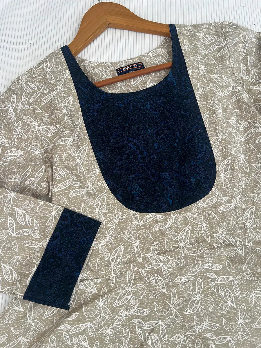 Light Olive Floral Print - Couple Combo