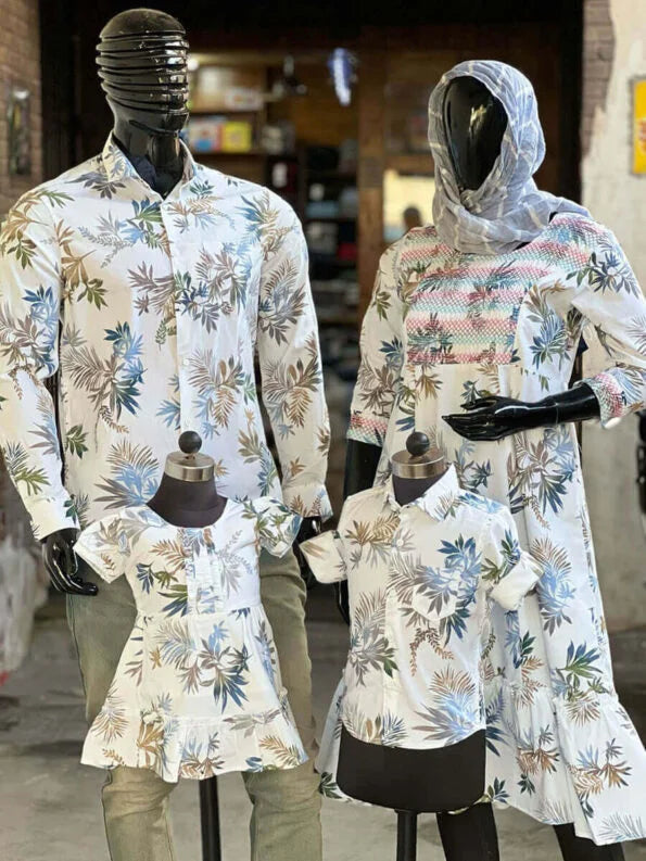 Big White Floral Print