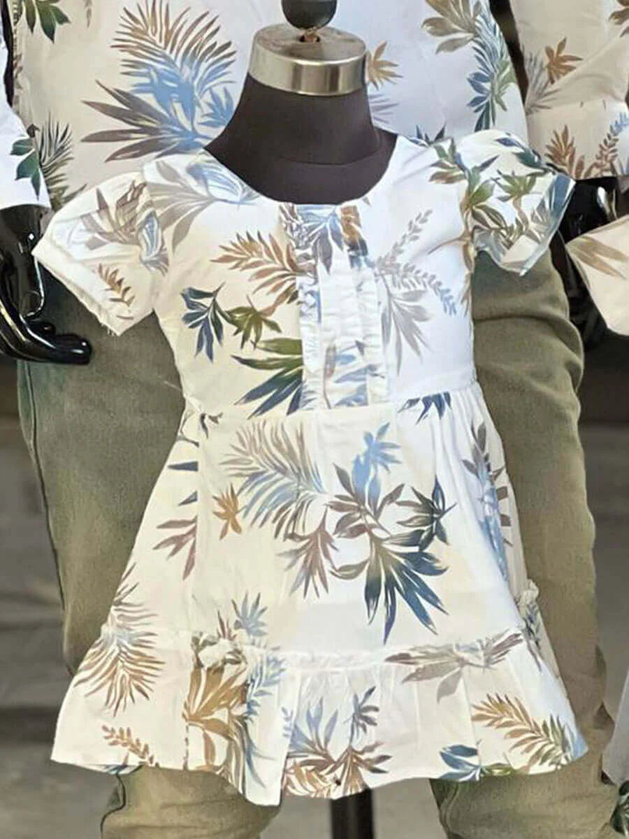 Big White Floral Print