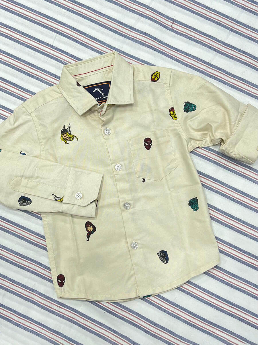 Avengers Printed Oxford Shirt