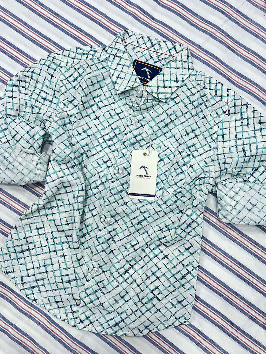 White ice cube printed Shirt