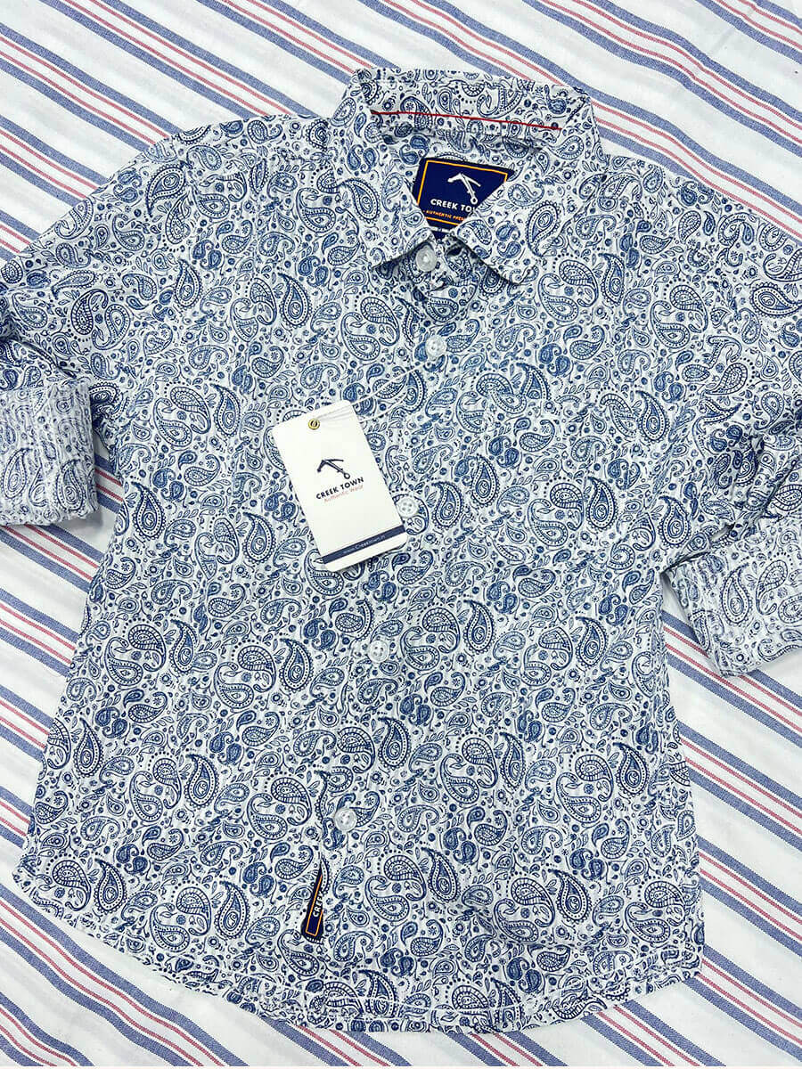 White Manga Printed Shirt