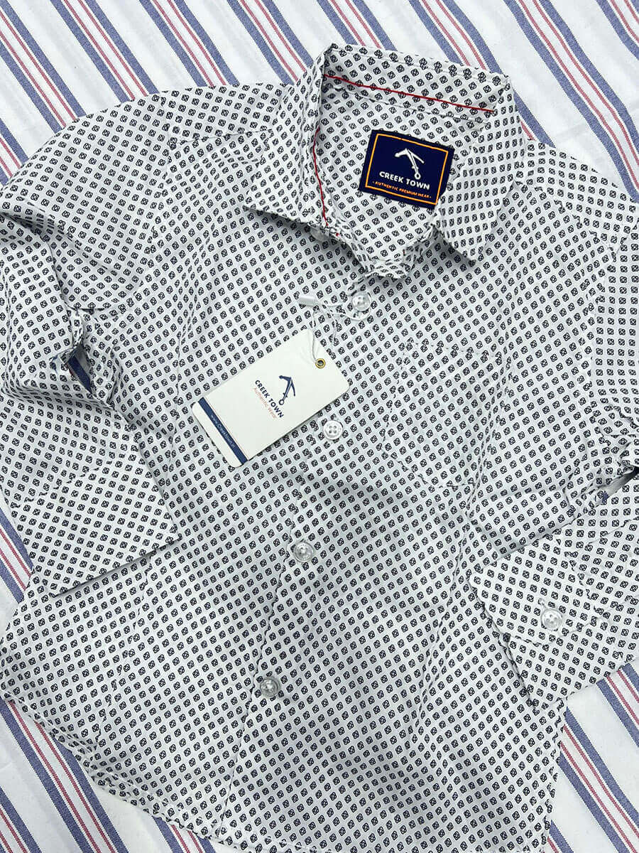 White Small Printed shirt
