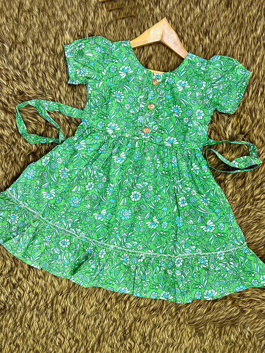 Green Flared Frock