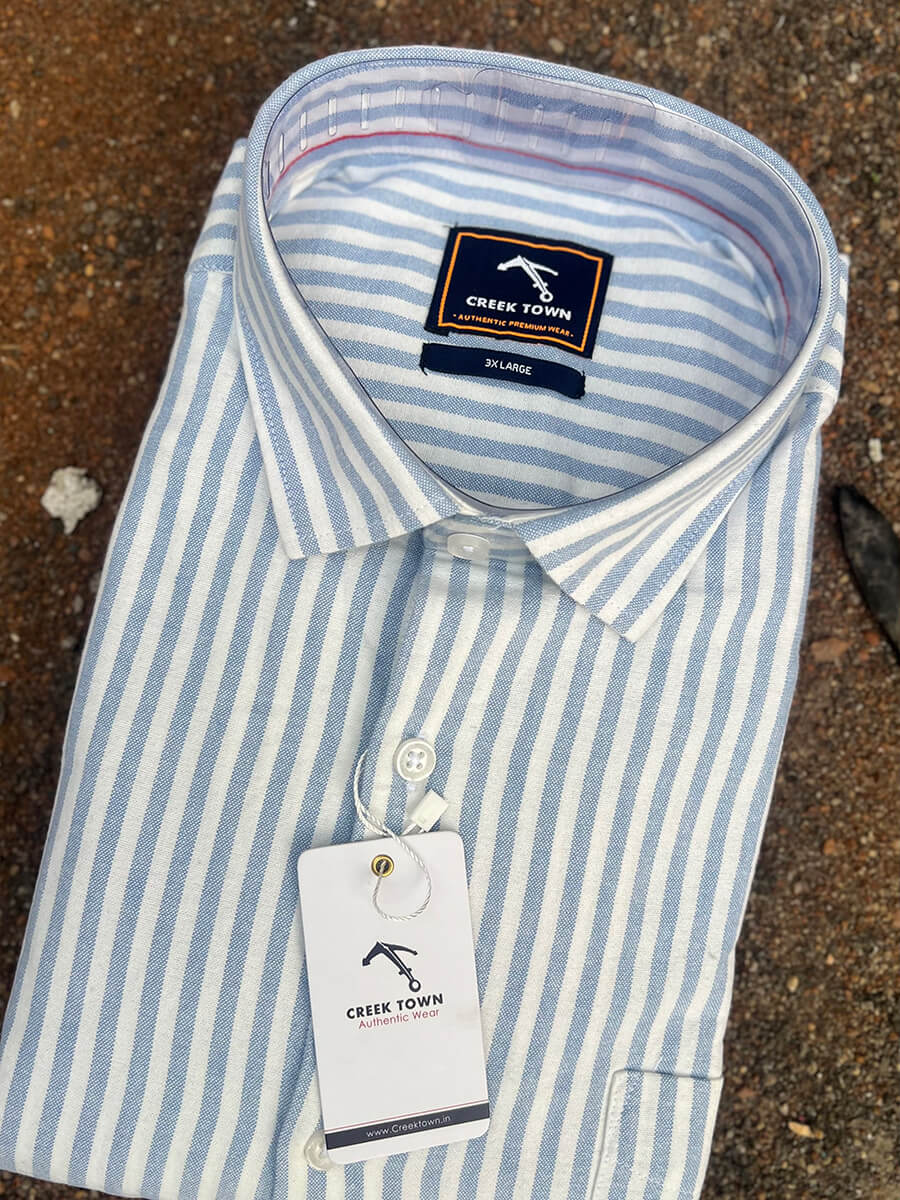 Blue and white stripes