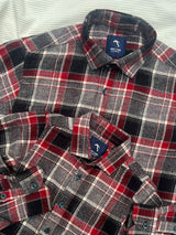 Bold Red, Black, & Grey Brushed Checks - Dad Combo