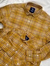 Yellow Plaid Flannel Twill Checks - Dad Combo