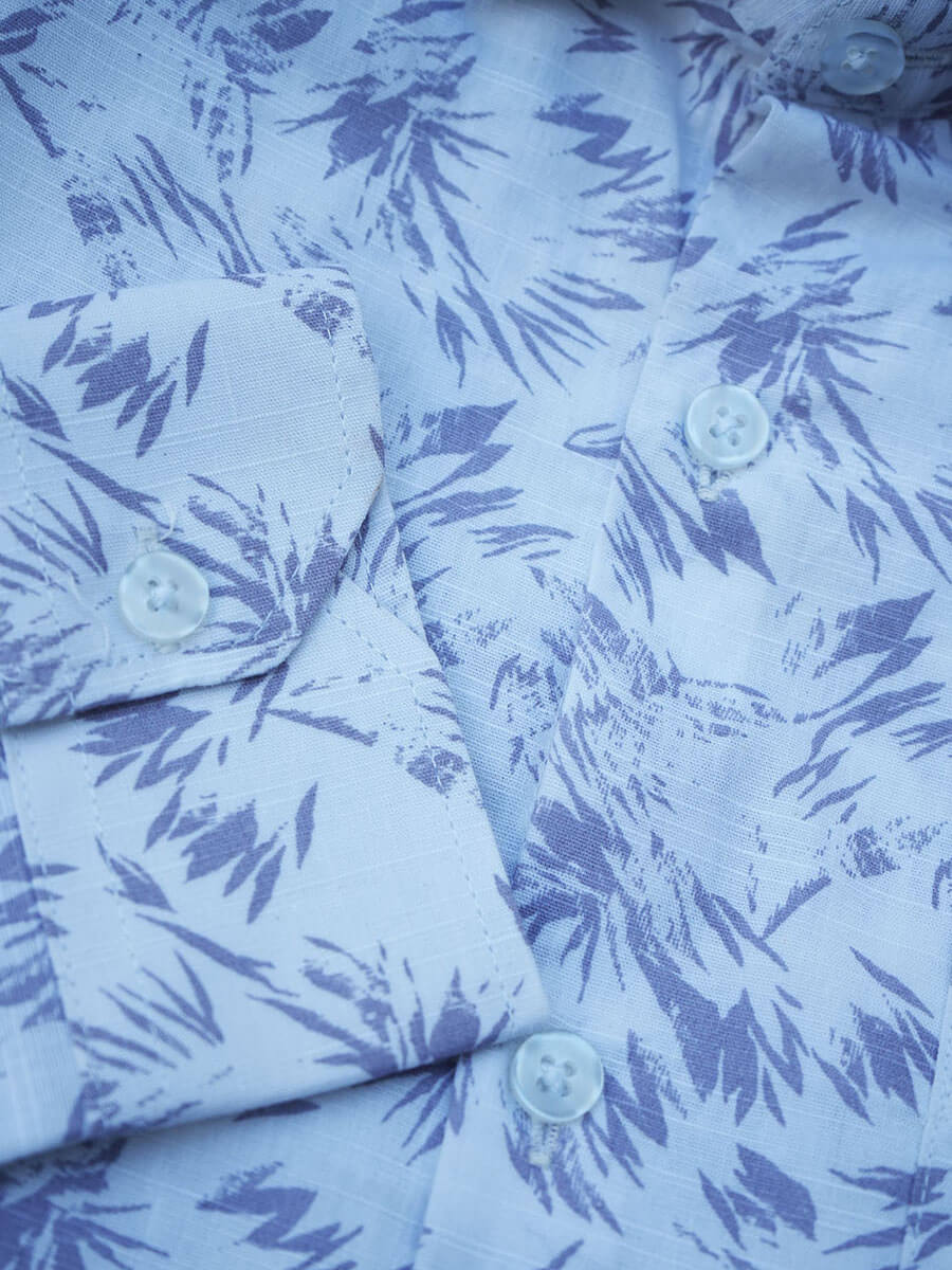 White , Lavender floral print