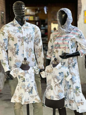 Big White Floral Print