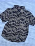 Black Waves Rayon Shirt