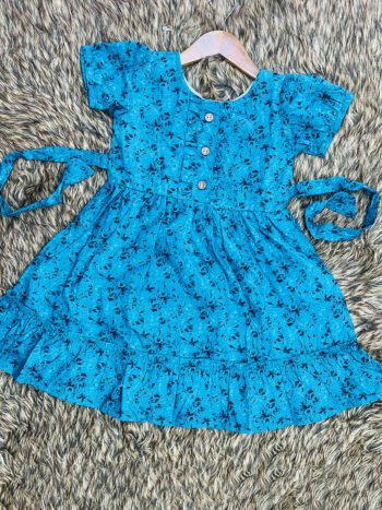 Lapis Blue Flared Frock