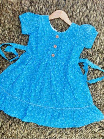 Sky Blue Flared Frock