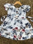 White Avator Flared Frock