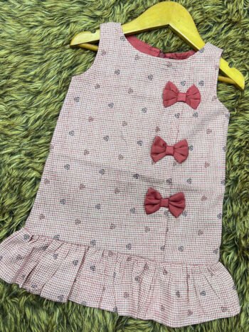 Lite Brown 3 Bow Frock