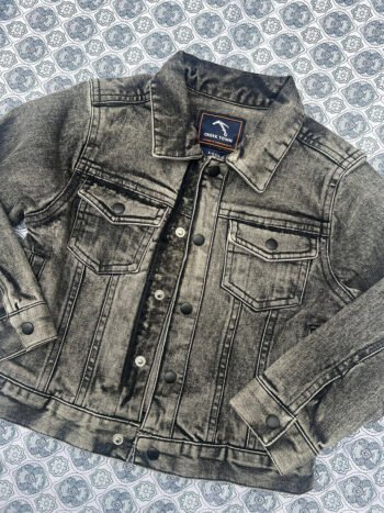 Black Acid Washed Jacket