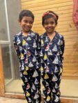 Navi Big Boat Printed -Unisex Night suit