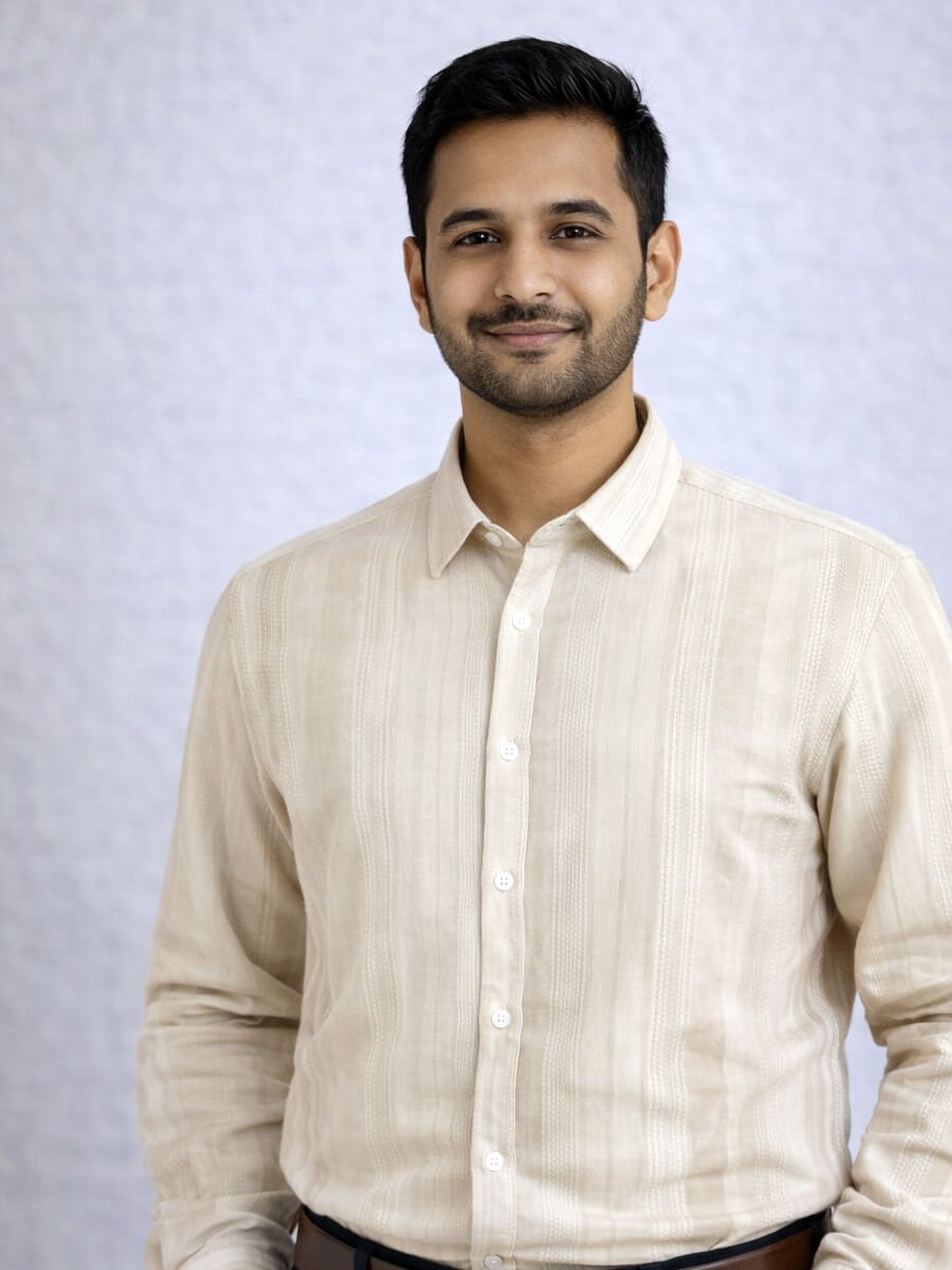 Half White Self Dobby Design Family Combo Men Shirt