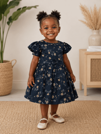 Attire Blue Floral Print