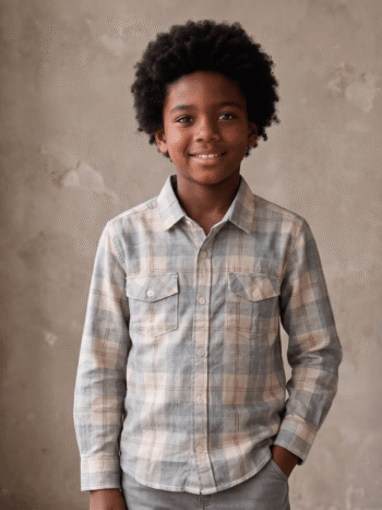 DOUBLE POCKET Milange Checks