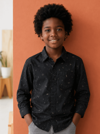 Black small Dino print