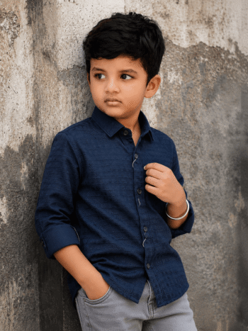 Navy blue square pattern