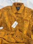 Mustard yellow sunflower print