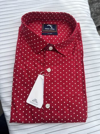Red base white dots
