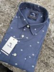 Greyish Blue Diamond shaped Motif