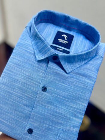 Blue & white woven diagonal pattern