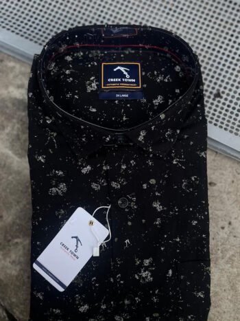 Black midnight moss print