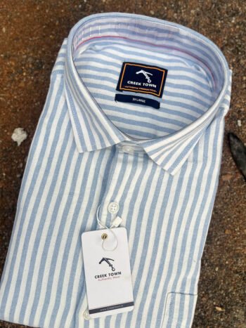 Blue and white stripes