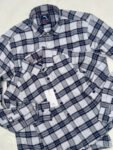 Lavender and Navy Checked  - Son Shirt